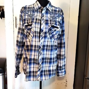 Lamasini Western Pearl Button up